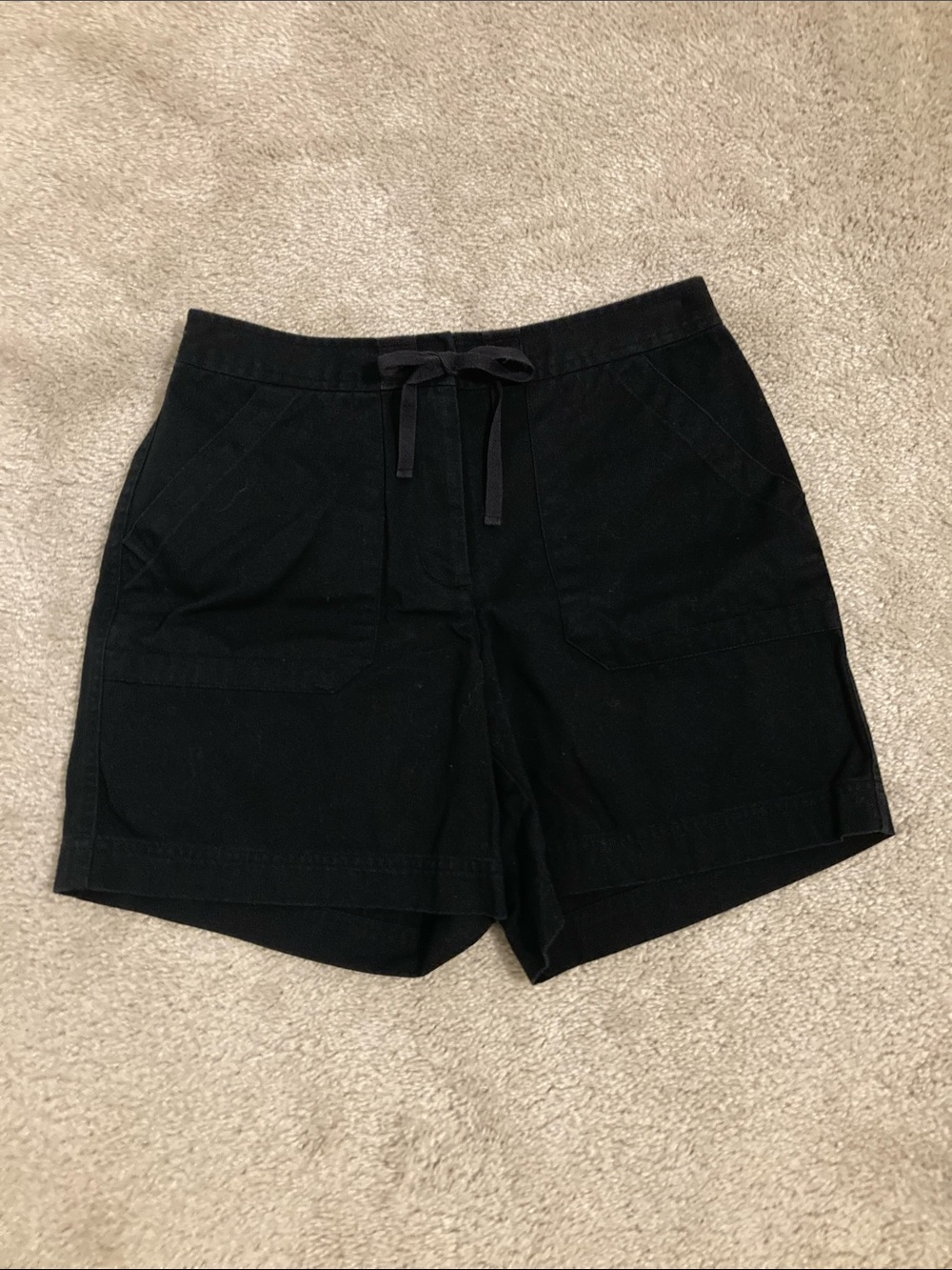 New York & Company Black Drawstring Utility Shorts